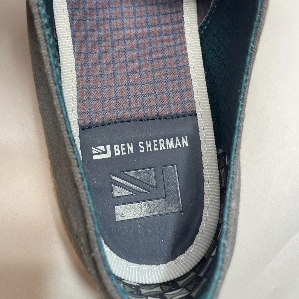 Ben Sherman grey canvas boat shoes men’s sz 8.5 (41.5 EU) *like new*
